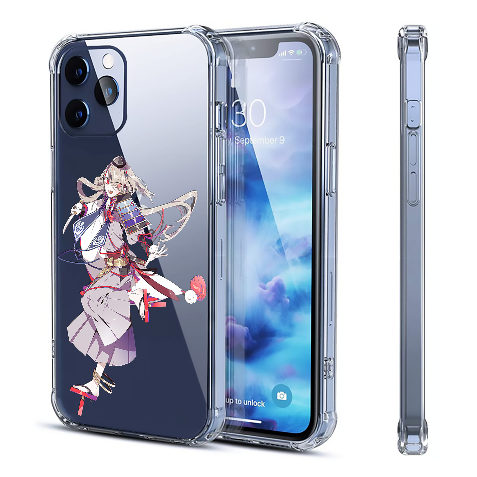（画像用） 刀剣乱舞 Touken Ranbu 【iPhone 12シリーズ対応】透明スマホケース（クリアソフトケース）